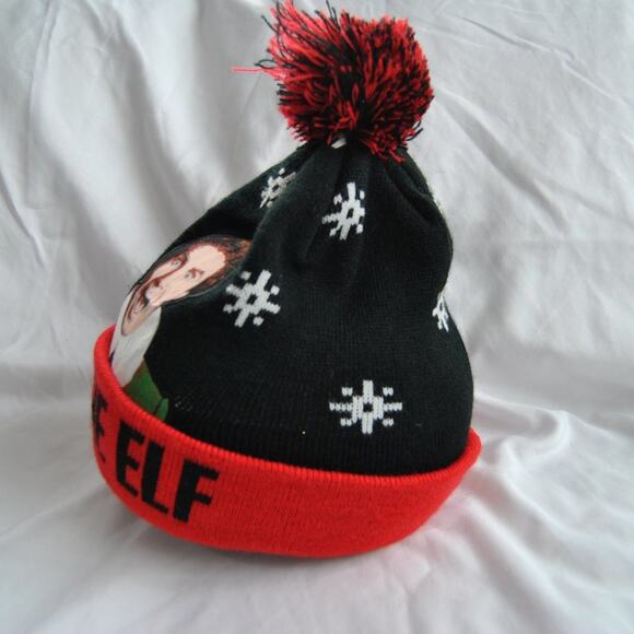 Buddy The Elf Winter Pom Black Red - Picture 4 of 8